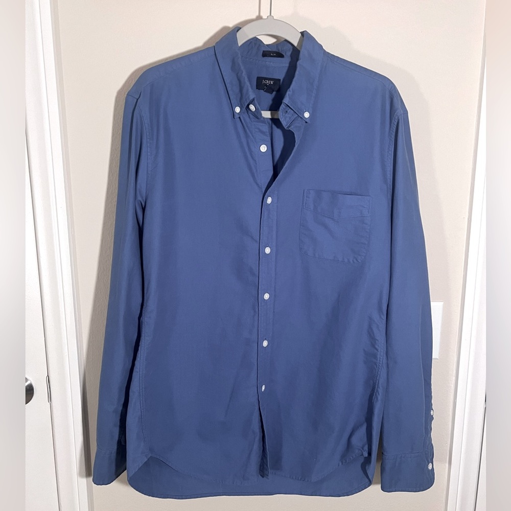 Blue J.Crew Long Sleeve Button Up